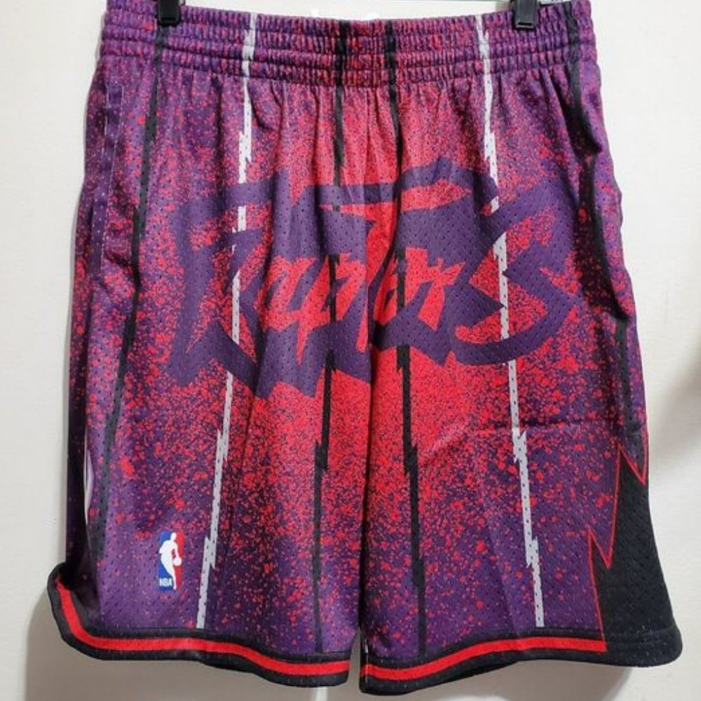 Mitchell & Ness Toronto Raptors Mens SZ XL Hardwood Classics Swingman Shorts NWT